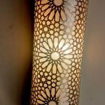 Copper wall mounted lamp for indoor and outdoor decoration