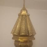 A pure brass chandelier for indoor and outdoor decoration.