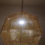 Brass lamp with a modern touch