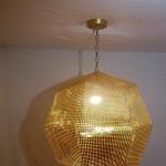 Brass lamp with a modern touch