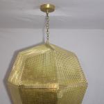 Brass lamp with a modern touch