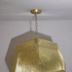 Brass lamp with a modern touch