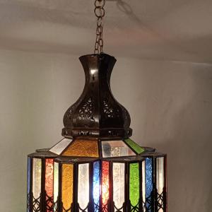 colored copper roof lamp