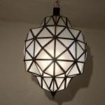 roof copper lamp with white glass