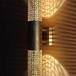 traditional copper wall moroccan lamp