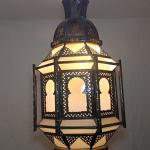 traditional black metal roof lamp