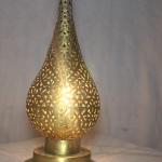 posed copper lamp
