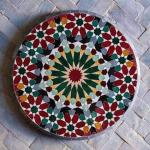 traditional moroccan zellige multicolor table