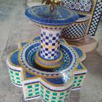 traditional moroccan zellige fountain