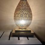 posed copper lamp with great lightening