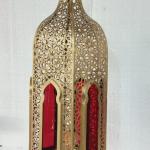 posed lanterne copper with red lightning